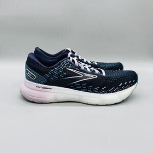 Brooks Shoes Womens 10 Blue Mesh Glycerin 20 Running Athletic Sneakers Comfort